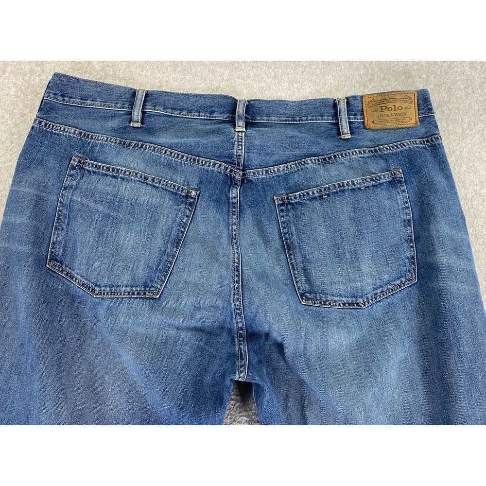 Polo Ralph Lauren Men's Blue Size 44Bx30 Hampton Relaxed Straight Jeans‎ Preppy